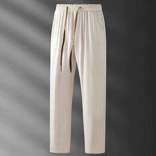 Men's Micro Wide Straight Breathable Sports Pants