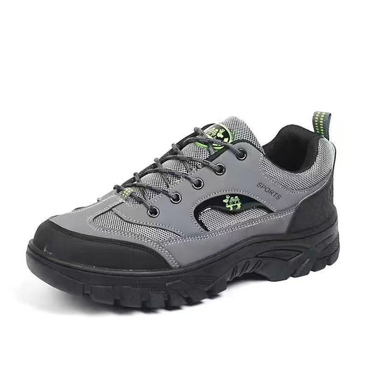 Men's Outdoor Round-Toe Flat-Heel Casual Hiking Shoes