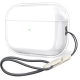 Clear Soft TPU Earphone Case with Lanyard Strap for Airpods Pro 2 3 2025 2Nd Generation Air Pods 3 2 1 4 2024 Cover Accessories