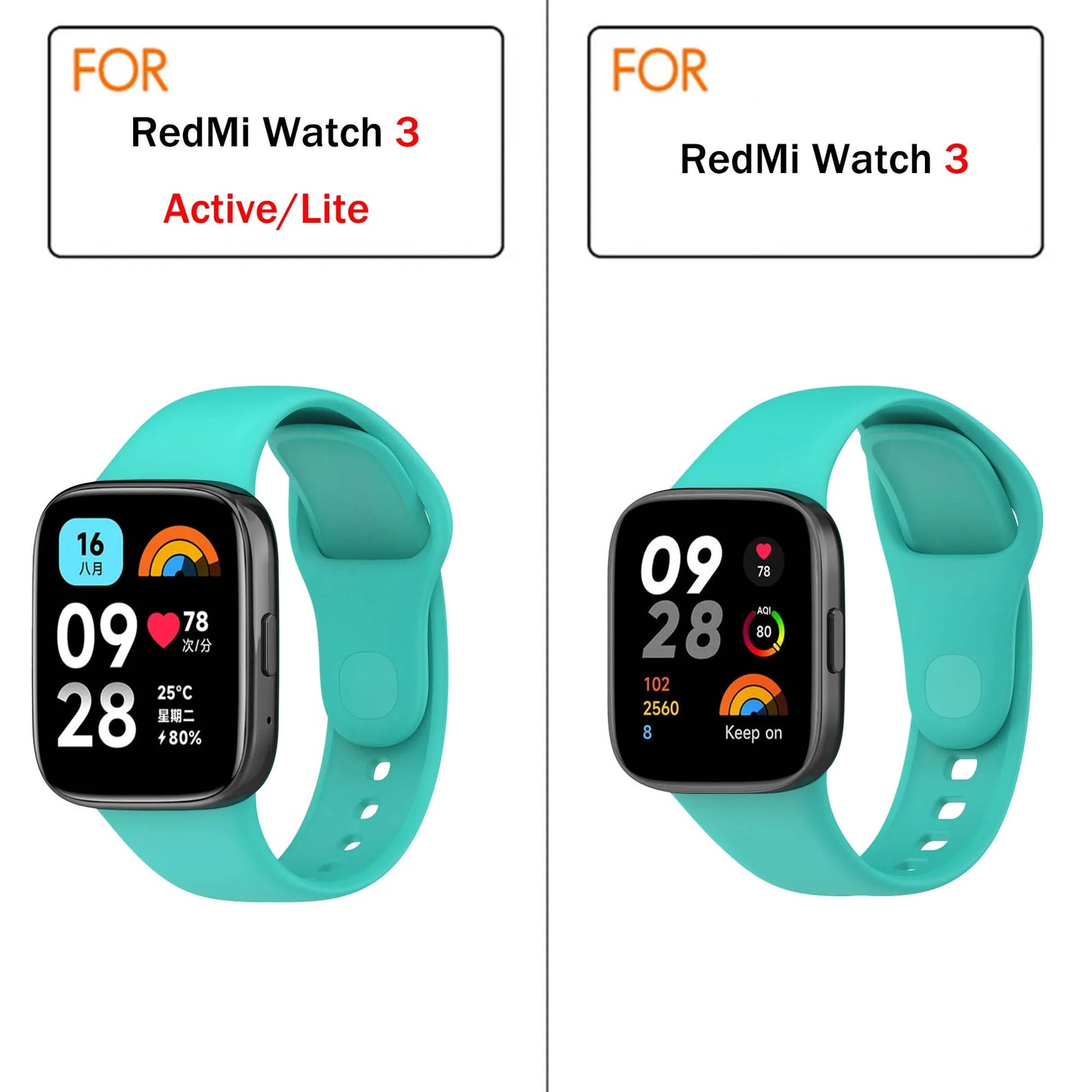 Silicone Strap for Redmi Watch 3/Active Watchbands Strap for Redmi Watch 3 Active/Lite