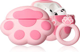 for Airpods 3 3Rd Generation Case Cute 3D Lovely Unique Cartoon for Airpod 3 Silicone Cover Fun Funny Cool Design Fashion Cases for Boys Girls Kids Teen for Air Pods 3 (2021) (Cat Claw)