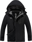Men'S Waterproof Ski Jacket Warm Winter Snow Jacket Snowboarding Jacket with Hood