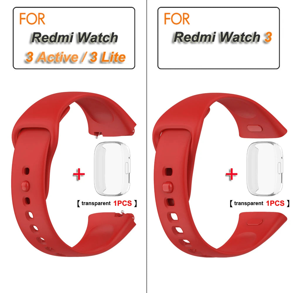 Silicone Strap for Redmi Watch 3/Active Watchbands Strap for Redmi Watch 3 Active/Lite