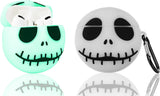 (Luminous Skull) Airpod Pro 2019/Pro 2 Gen 2022 Case Cover Soft Silicone, 3D Cute Cartoon Cover Funny Protective Case Compatible with Airpods Pro Case, Anime Design with Keychain