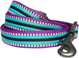 Reflective Dog Leash for Active Adventures, Puppy Essentials, Durable Leashes Heavy Duty, Gentle Leader for Dogs, Small Sizes, Violet & Celeste