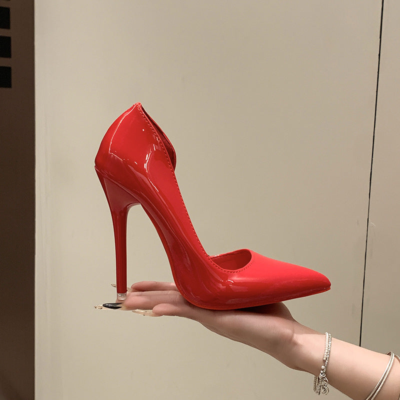 12cm Red-soled Open-toe High Heels