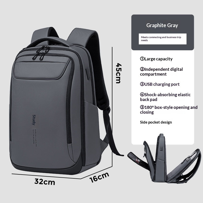 Mens Simple Casual Backpack For Commuting Business Trips And Everyday Use