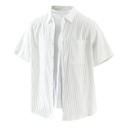Men's Fashionable Casual Loose Short-Sleeve Shirt