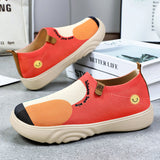 Solid Color Polyurethane Painted Casual Shoes