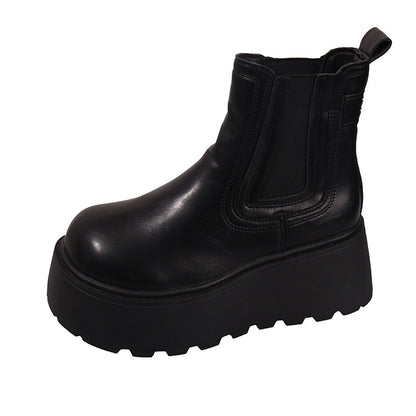 Women's Fashion British-style Chunky-sole Ankle Boots