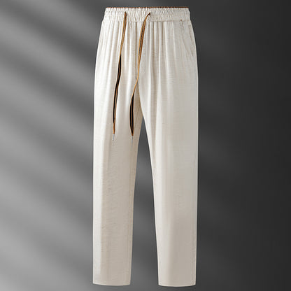 Men's Micro Wide Straight Breathable Sports Pants