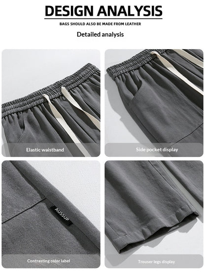 High-street Loose Straight-leg Wide-leg Pants Mens