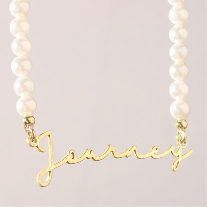 DIY Personalized English Name Design Titanium Steel Necklace