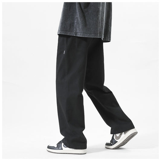 High-street Loose Straight-leg Wide-leg Pants Mens