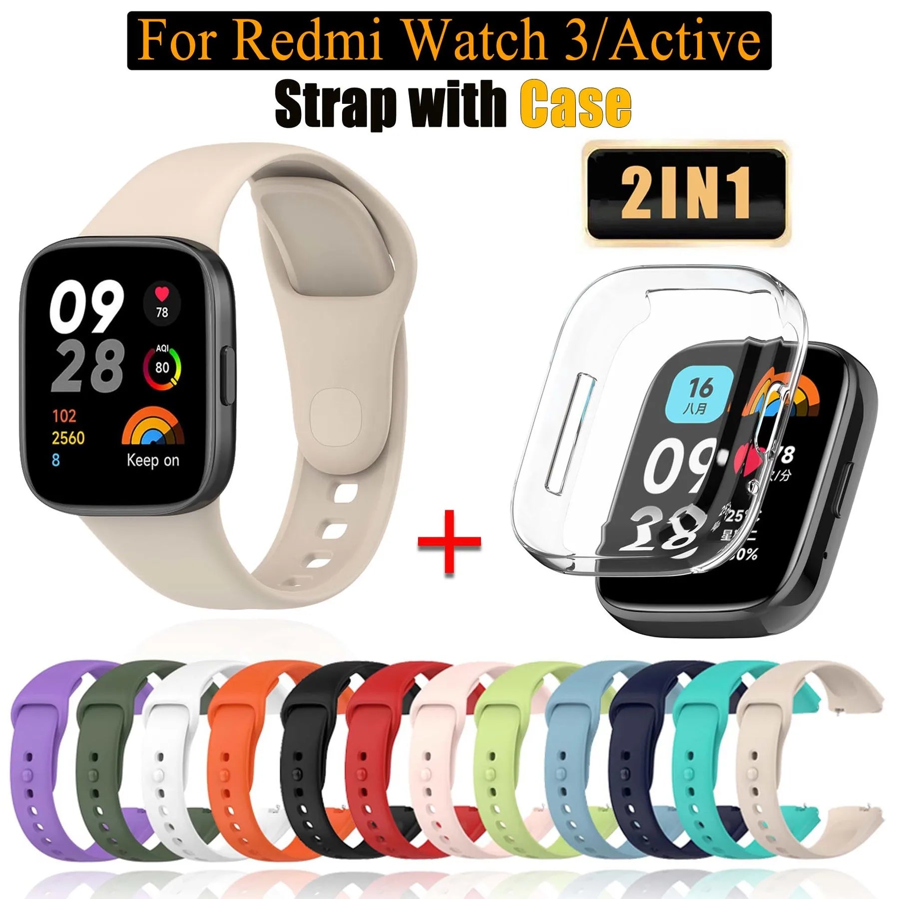 Silicone Strap for Redmi Watch 3/Active Watchbands Strap for  Redmi Watch 3 Active/Lite