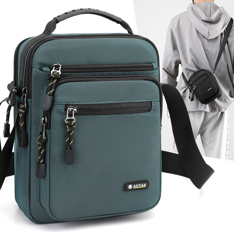Mens Casual Crossbody Shoulder Tote Bagversatile, Available In Multiple Sizes