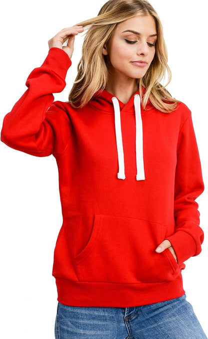 Women'S Ultra Soft Fleece Long Sleeve Active Cozy Lightweight Classic Pullover Hoodie