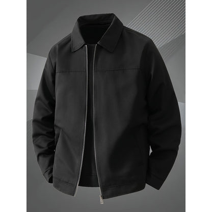 Men's Solid-Colored Slim-Fit Casual Jacket