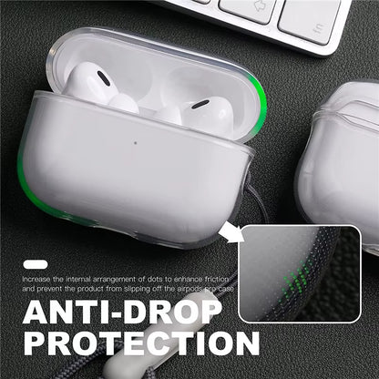 Clear Soft TPU Earphone Case with Lanyard Strap for Airpods Pro 2 3 2025 2Nd Generation Air Pods 3 2 1 4 2024 Cover Accessories