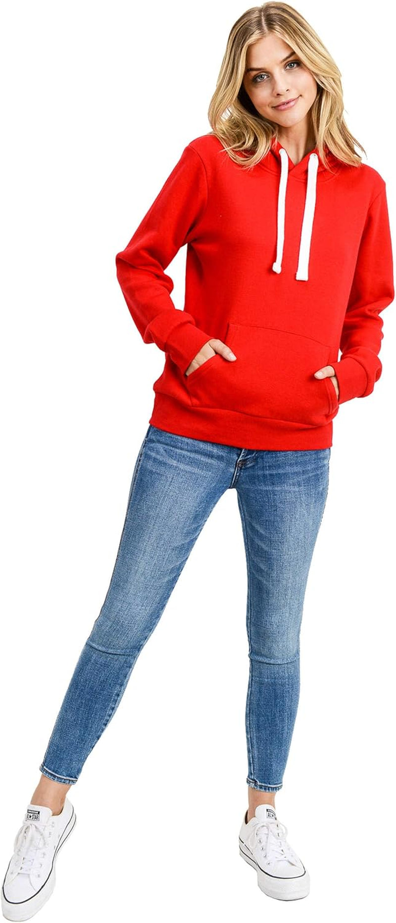 Women'S Ultra Soft Fleece Long Sleeve Active Cozy Lightweight Classic Pullover Hoodie