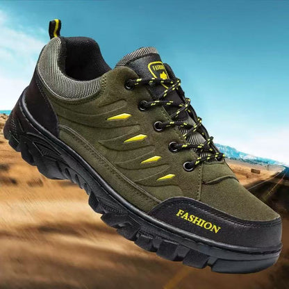 Men's Outdoor Round-Toe Flat-Heel Casual Hiking Shoes