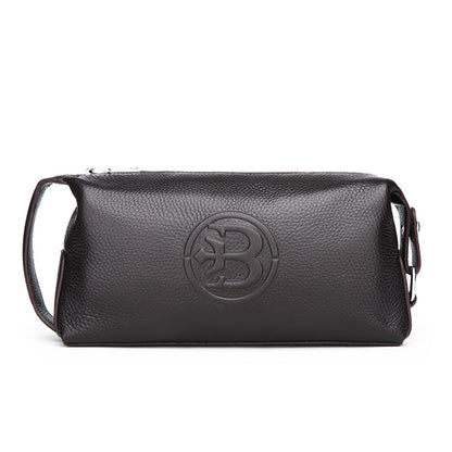 Stylish Cowhide Bag Waterproof Leather Mens Bag