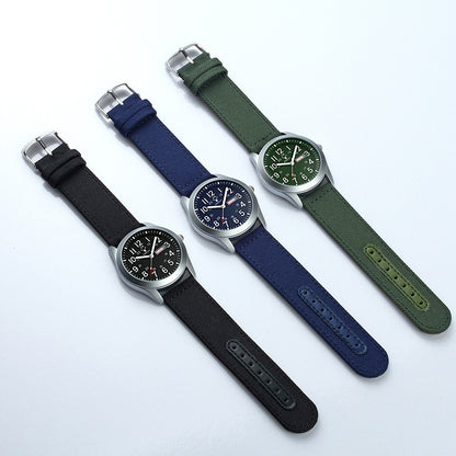 Classic Men's Nylon Canvas Waterproof Sports Watch