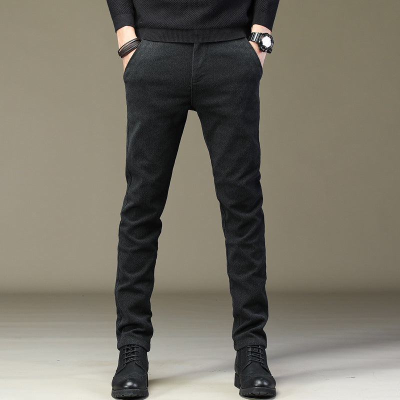 Korean-style Thick Work Pants For Men
