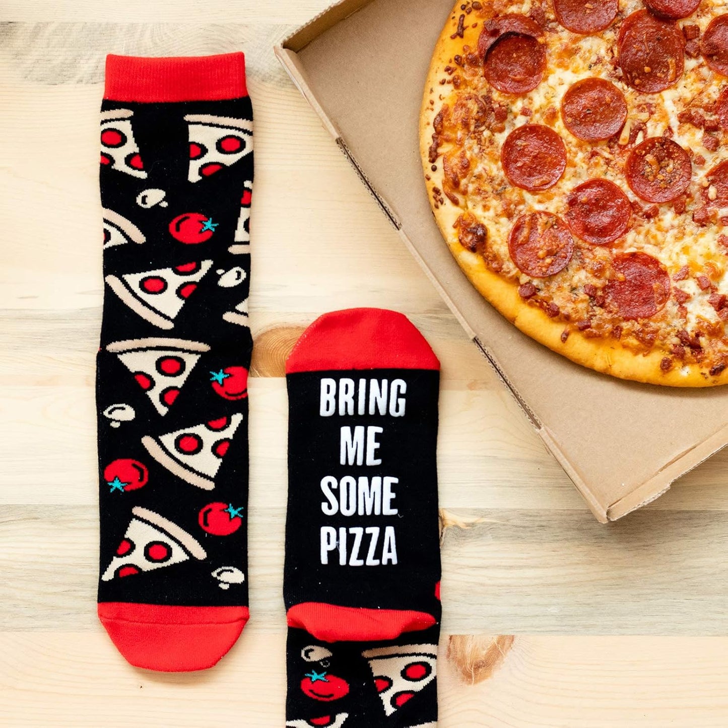 Funny Food Socks for Men and Women – Hilarious Gift for Food Lovers – Fits Men US 6–12, Women 7–13 – Great Gag Idea