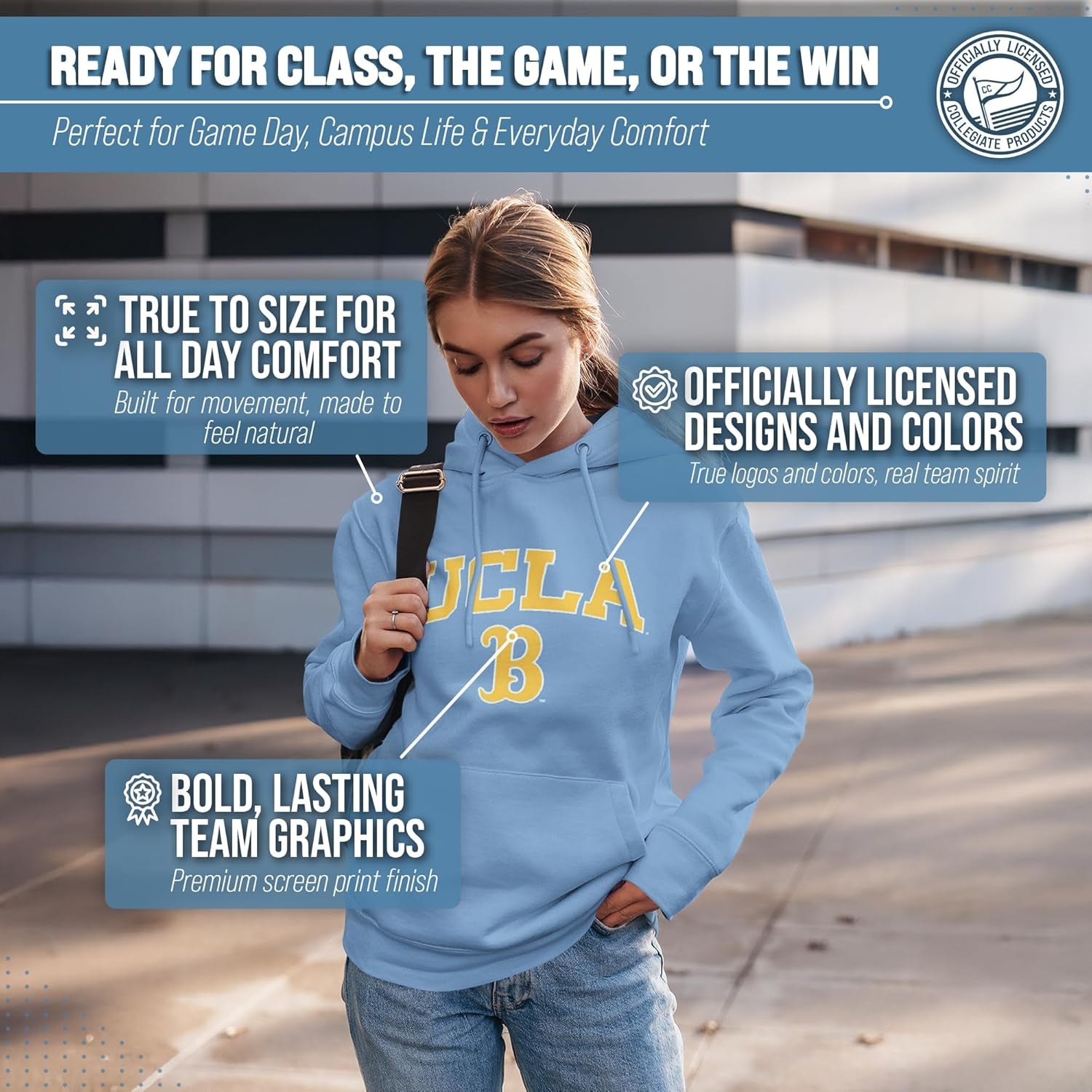 Long Sleeves NCAA Adult Arch & Logo Gameday Unisex Hooded Sweatshirt