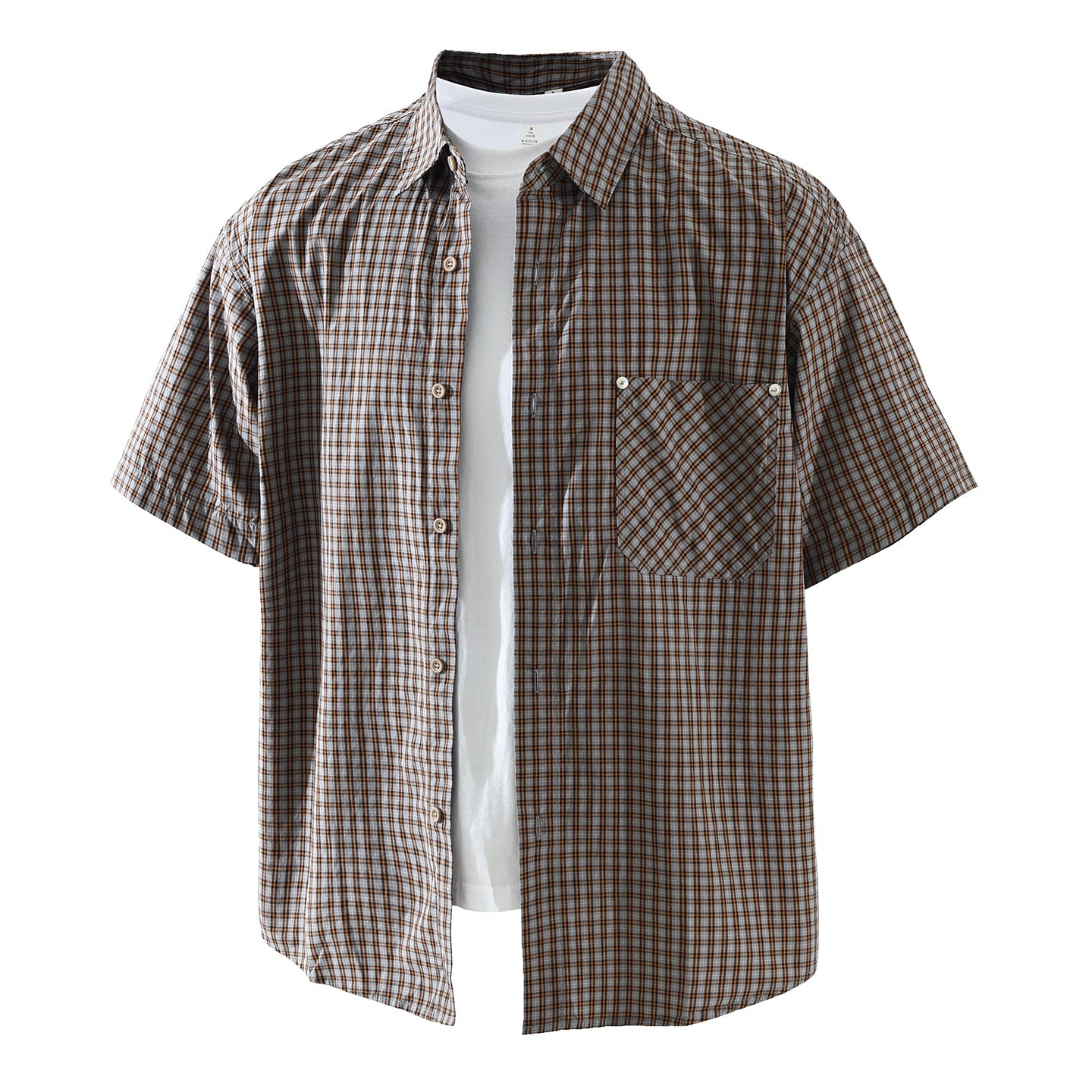 Men's Fashionable Casual Loose Short-Sleeve Shirt