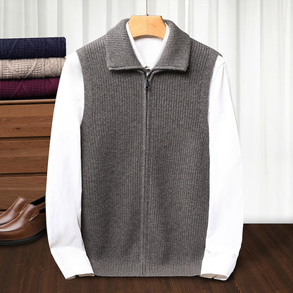 Men's AutumnWinter Zippered Casual Vest