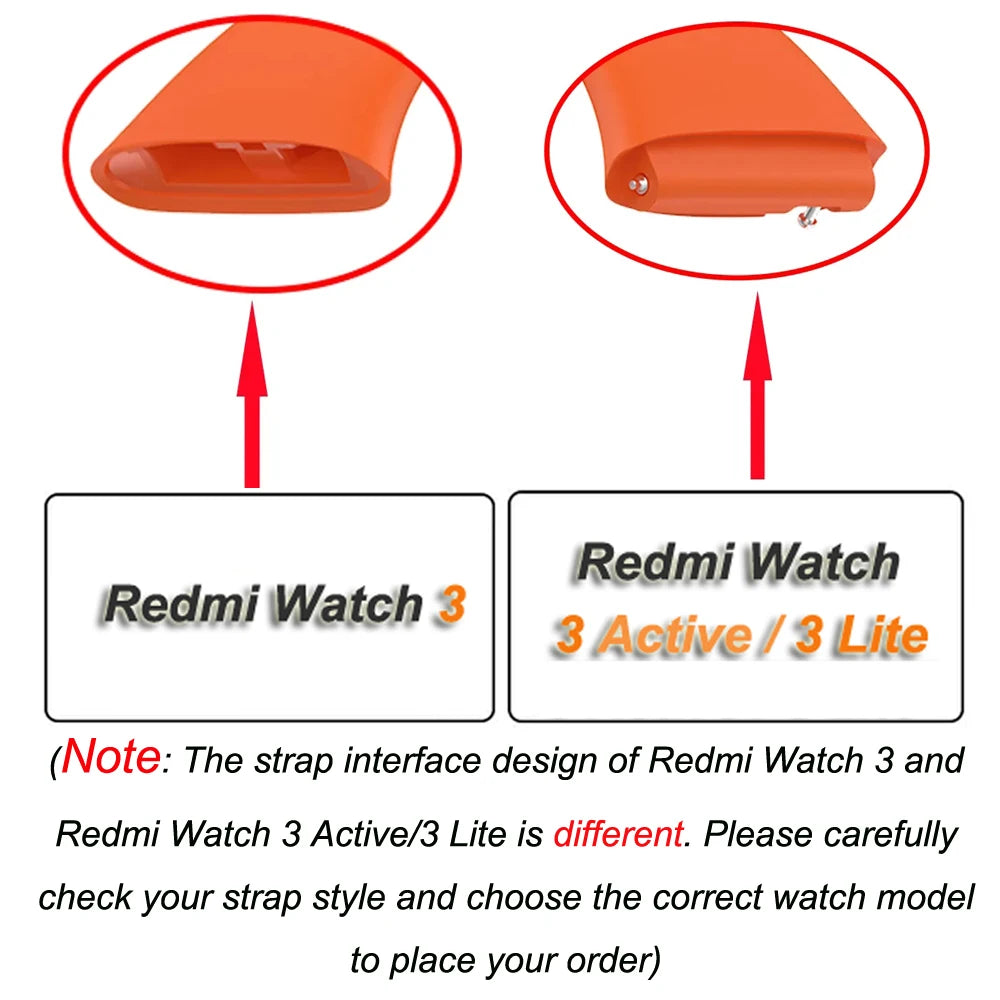 Silicone Strap for Redmi Watch 3/Active Watchbands Strap for  Redmi Watch 3 Active/Lite