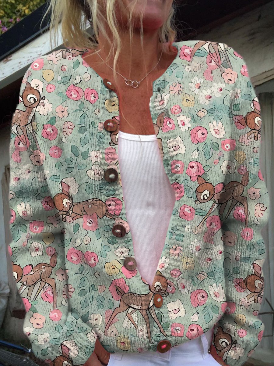 Womens Stylish Casual Striped Printed Jacket