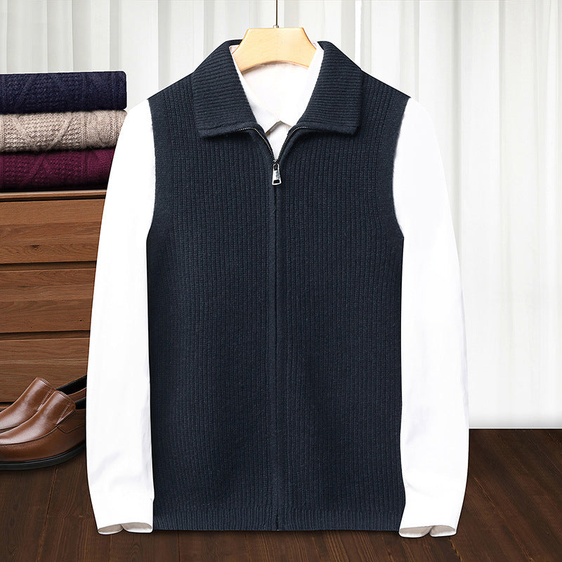 Men's AutumnWinter Zippered Casual Vest