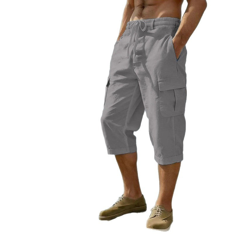 Multi-pocket Loose Casual Trend Wide-leg Pants