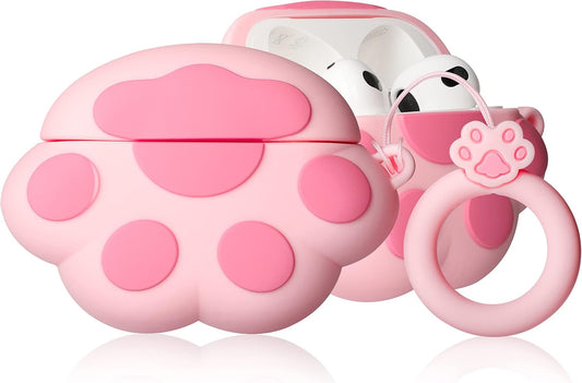for Airpods 3 3Rd Generation Case Cute 3D Lovely Unique Cartoon for Airpod 3 Silicone Cover Fun Funny Cool Design Fashion Cases for Boys Girls Kids Teen for Air Pods 3 (2021) (Cat Claw)