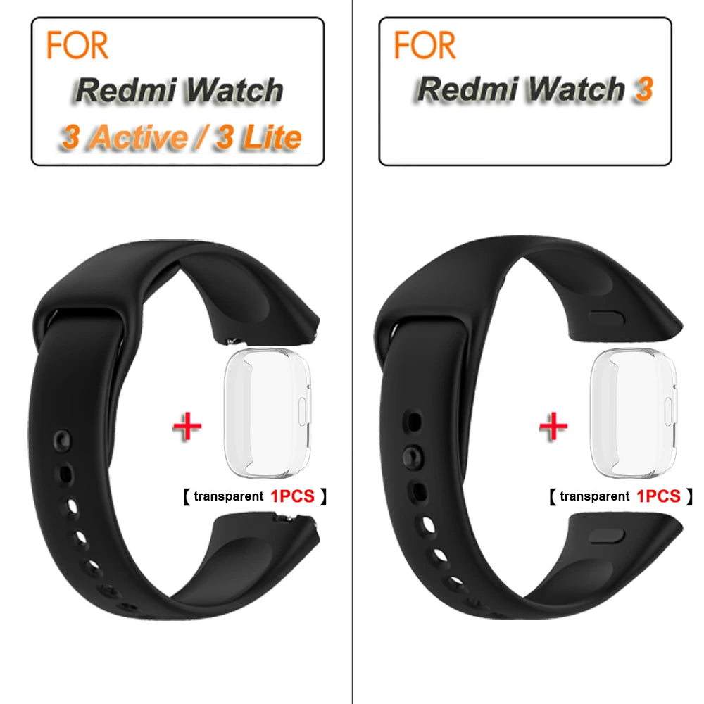 Silicone Strap for Redmi Watch 3/Active Watchbands Strap for  Redmi Watch 3 Active/Lite