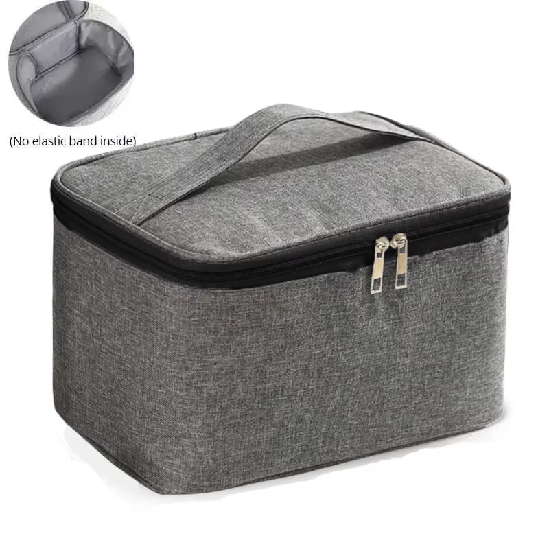 1Pc Business Trip Men'S Toiletry Bag Double Layer Large Capacity Cosmetic Bag Oxford Cloth Storage Bag Portable Handbag