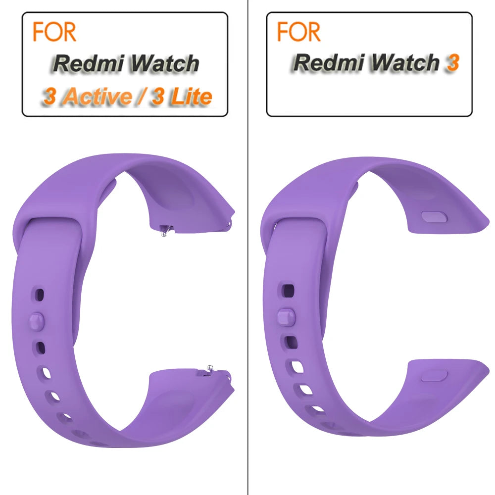 Silicone Strap for Redmi Watch 3/Active Watchbands Strap for  Redmi Watch 3 Active/Lite