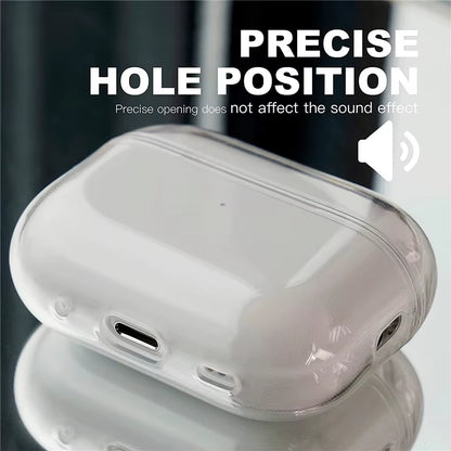 Clear Soft TPU Earphone Case with Lanyard Strap for Airpods Pro 2 3 2025 2Nd Generation Air Pods 3 2 1 4 2024 Cover Accessories