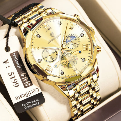 Waterproof Multifunctional Quartz Watch For Men