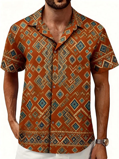 Men's Printed Casual Fashion Short-Sleeve