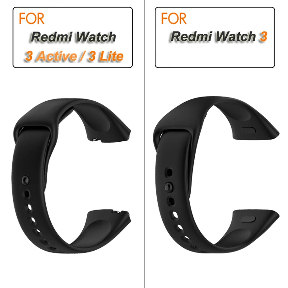 Silicone Strap for Redmi Watch 3/Active Watchbands Strap for  Redmi Watch 3 Active/Lite