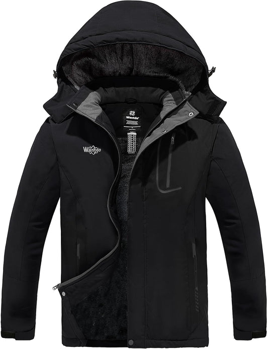 Men'S Waterproof Ski Jacket Warm Winter Snow Jacket Snowboarding Jacket with Hood