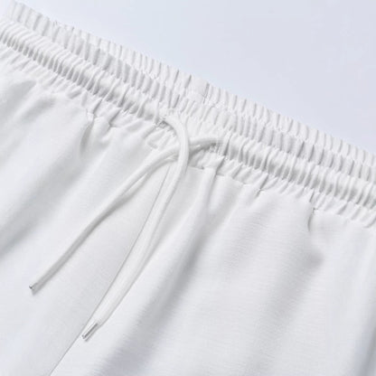 Men's Casual Formal Shirt And Shorts Set