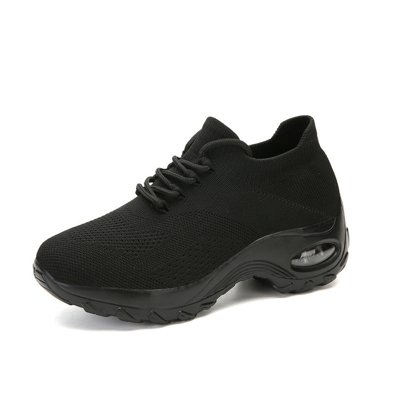 Plus-size Womens Flyknit Breathable Sneakers