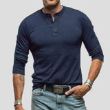 Men's Fashionable Pure Cotton Crewneck Long-Sleeve