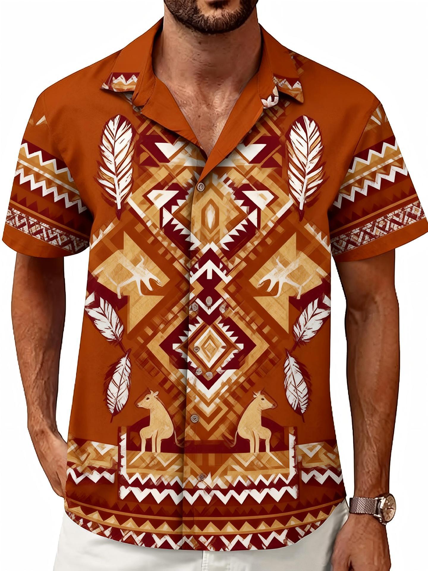 Men's Printed Casual Fashion Short-Sleeve