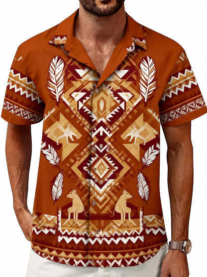 Men's Printed Casual Fashion Short-Sleeve
